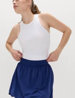 Bubble Hem High Waisted Skort