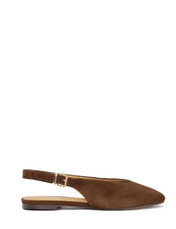Buckle Flat Slingback Shoes