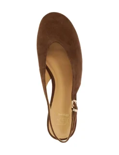 Buckle Flat Slingback Shoes