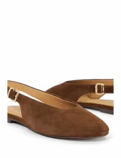 Buckle Flat Slingback Shoes