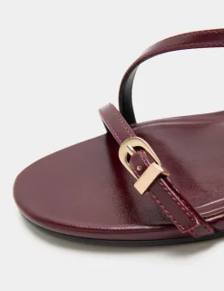 Buckle Strappy Kitten Heel Sandals