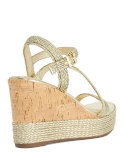 Buckle Wedge Sandals