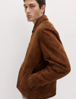 Burnished Suede Chore Jacket