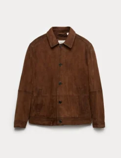 Burnished Suede Chore Jacket