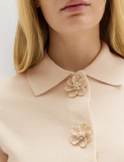 Button Detail Slim Fit Cardigan