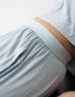 Button Fly Detail Pyjama Shorts