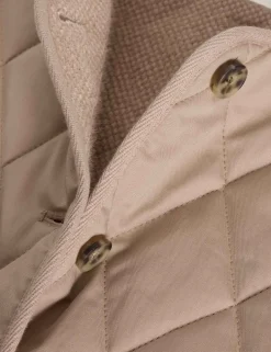 Button Front Quilted Gilet