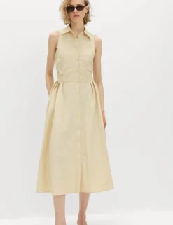 Button Through Midi Shirt Dress