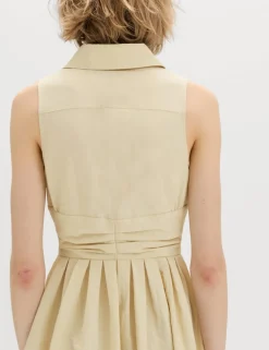 Button Through Midi Shirt Dress