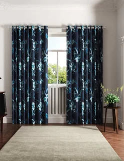 Cabana Lined Eyelet Curtains