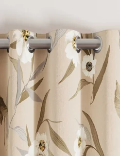 Cabana Lined Eyelet Curtains