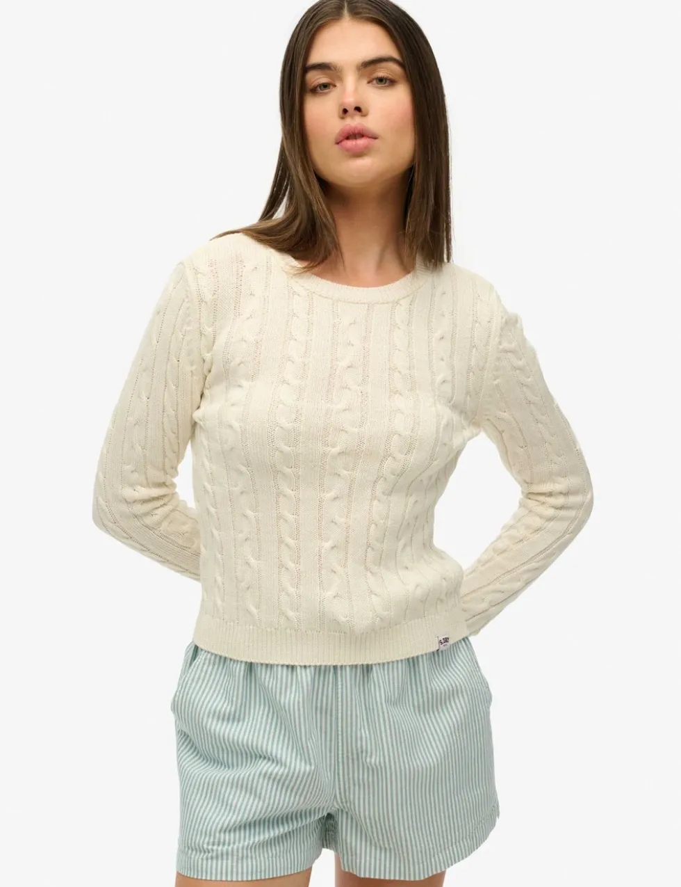 Cable Knit Crew Neck Jumper