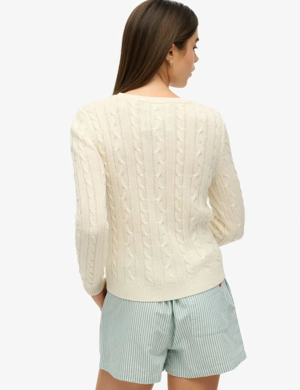 Cable Knit Crew Neck Jumper