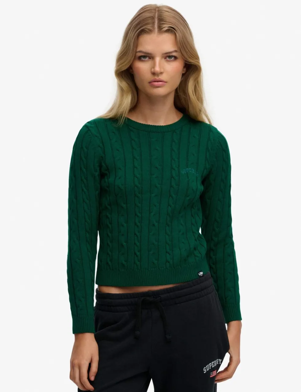 Cable Knit Crew Neck Jumper