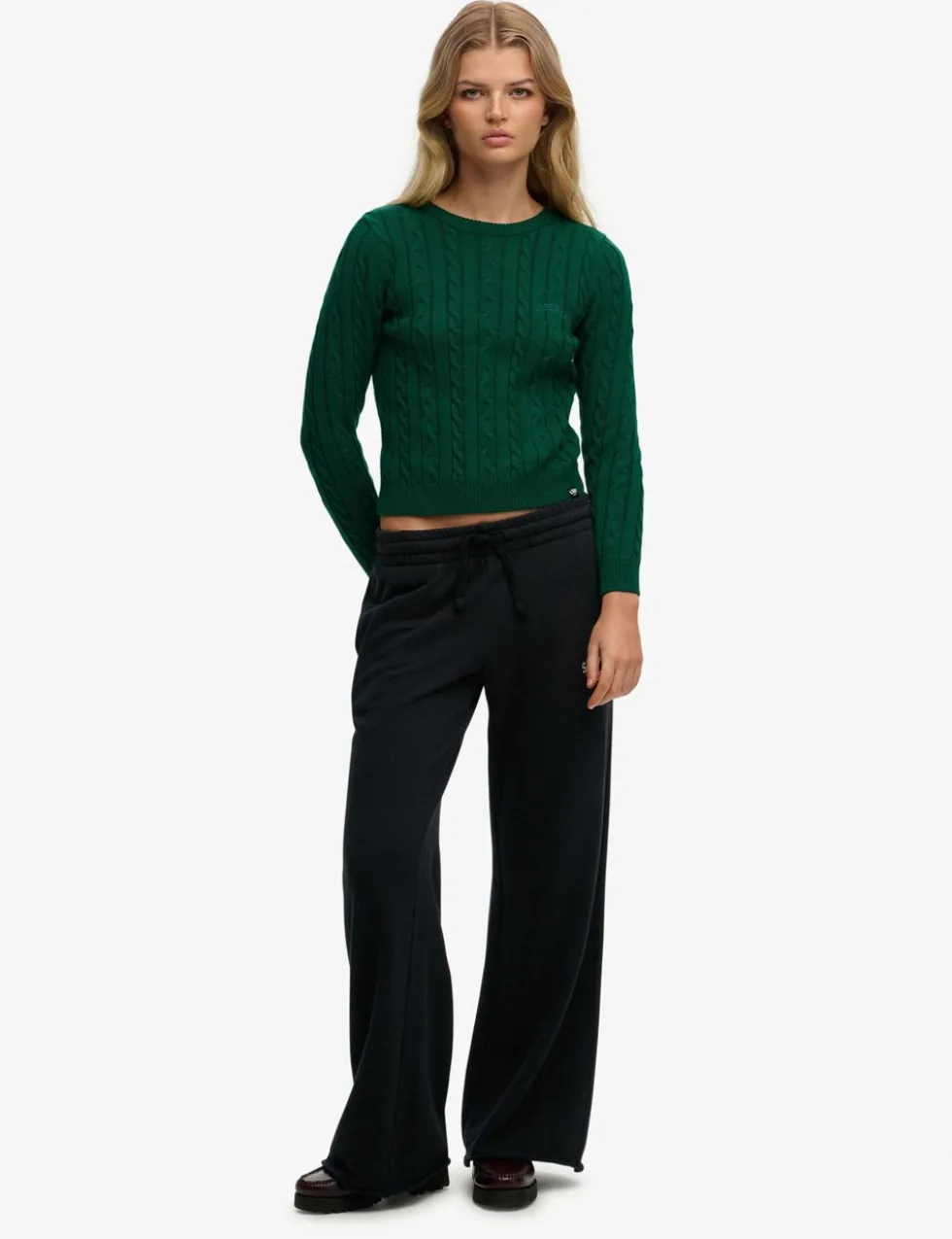 Cable Knit Crew Neck Jumper