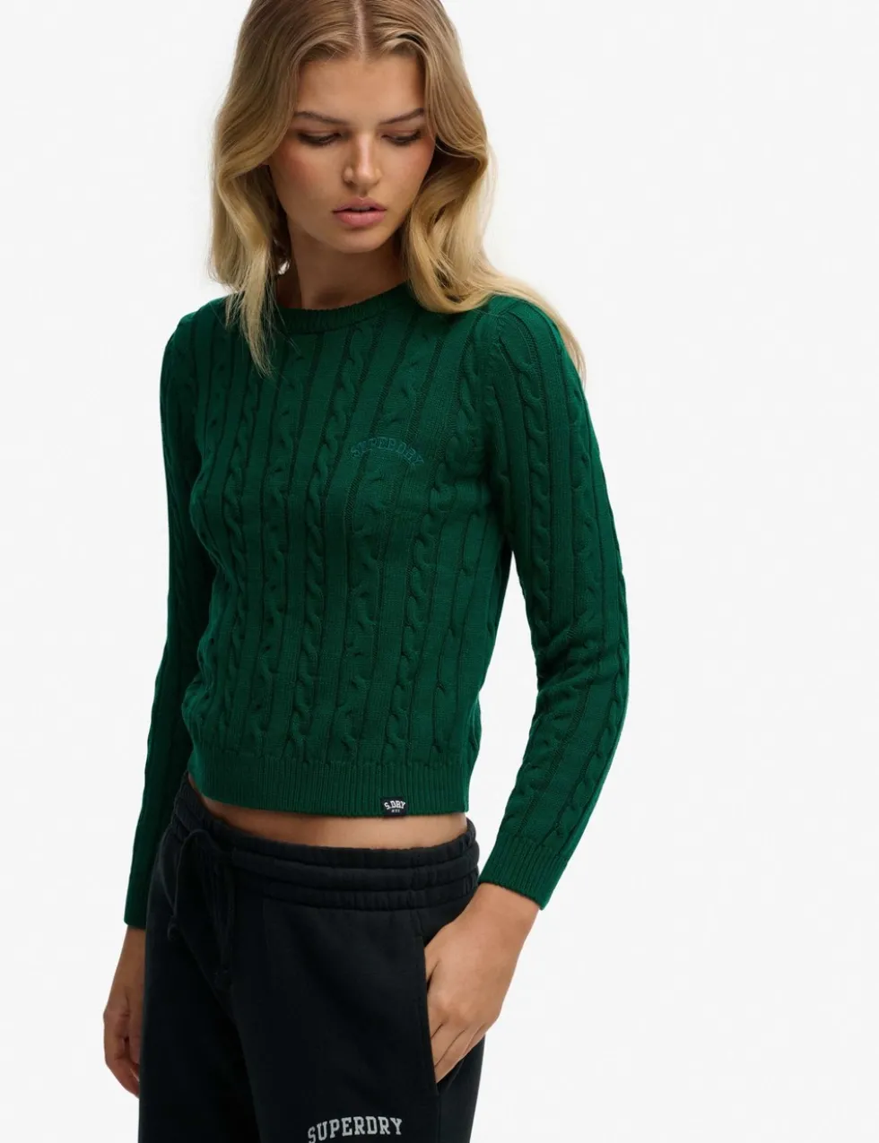 Cable Knit Crew Neck Jumper