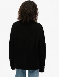 Cable Knit Roll Neck Relaxed Jumper