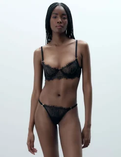 Camelia Lace Wired Longline Bra A-E