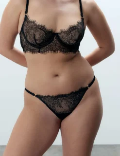 Camelia Lace Wired Longline Bra A-E