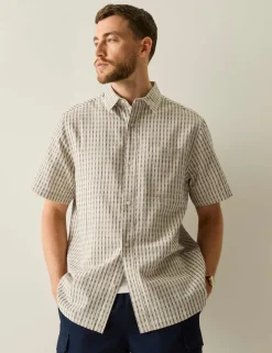 Camilo Relaxed Fit Cotton Rich Printed Shirt
