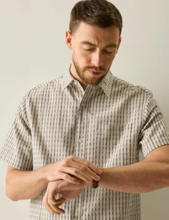 Camilo Relaxed Fit Cotton Rich Printed Shirt