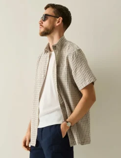 Camilo Relaxed Fit Cotton Rich Printed Shirt
