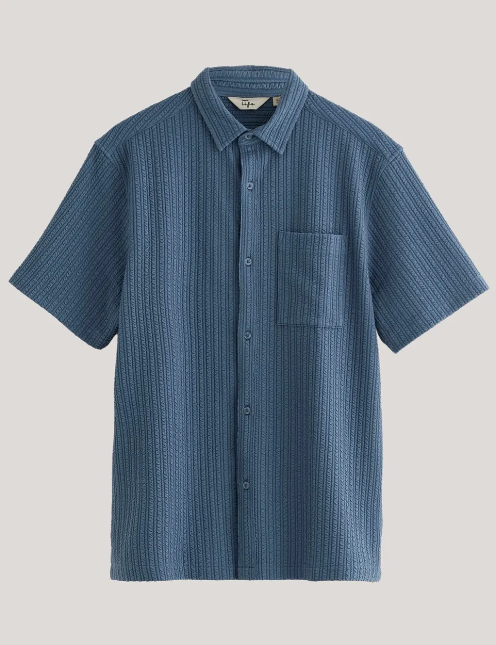 Camilo Relaxed Fit Seersucker Short Sleeve Shirt