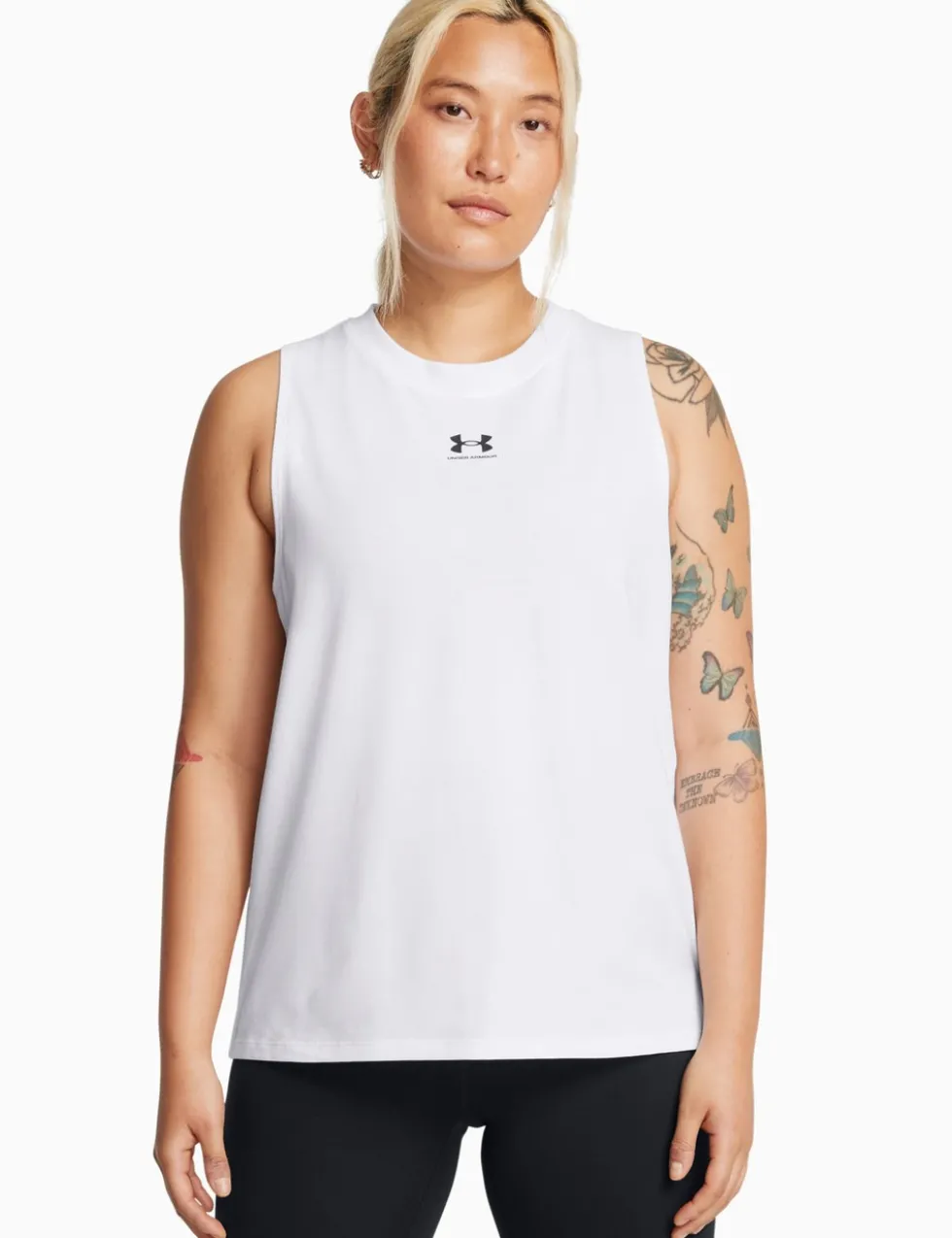 Campus Cotton Rich Crew Neck Gym Vest Top