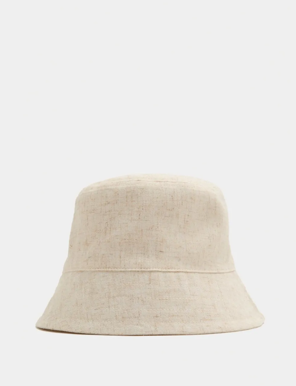 Canvas Bucket Hat With Linen