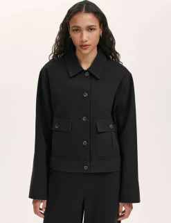 Canvas Collared Utility Jacket
