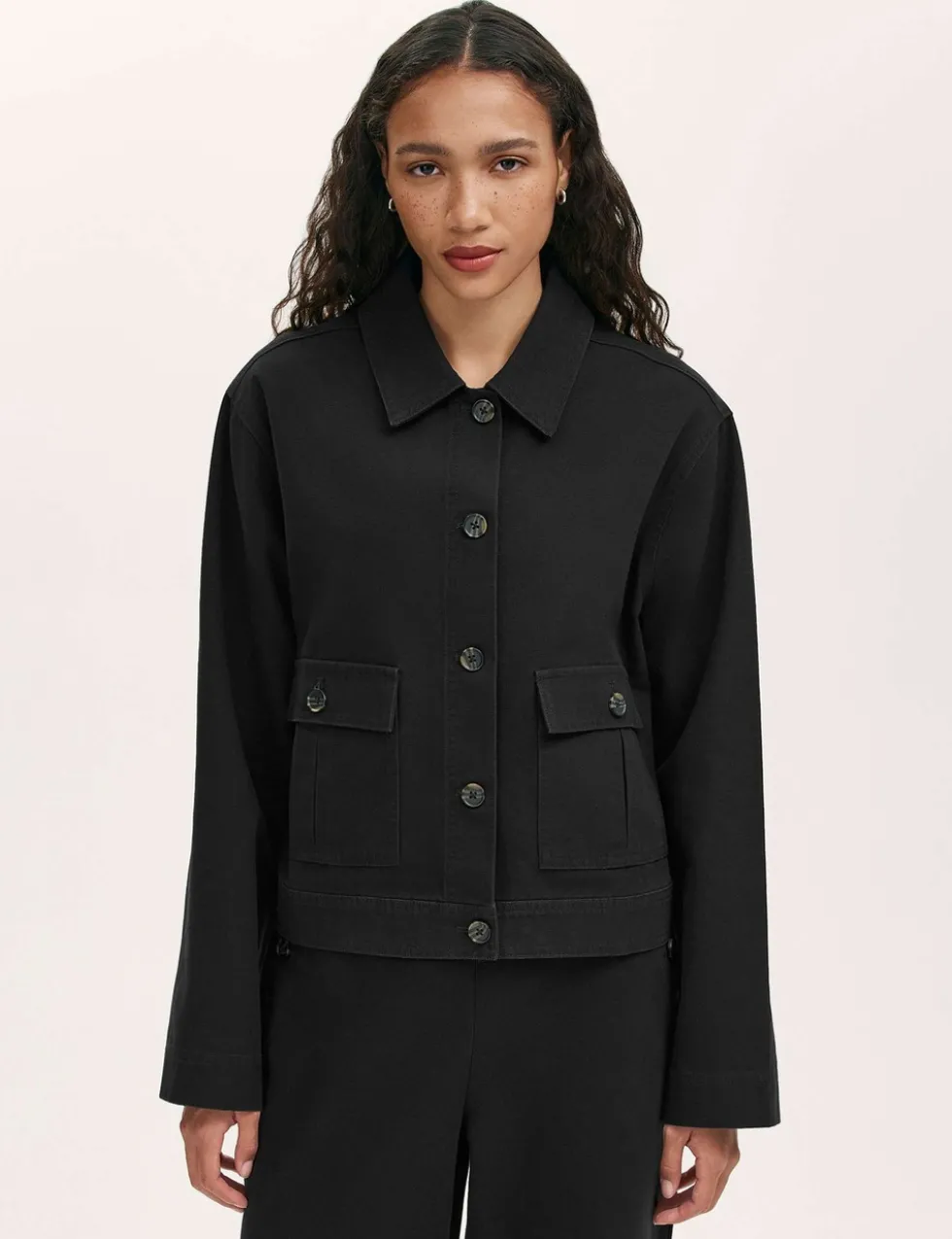 Canvas Collared Utility Jacket