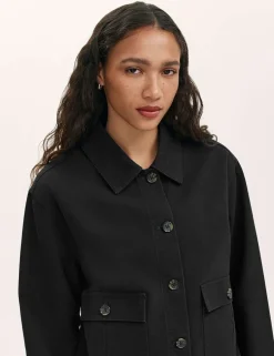 Canvas Collared Utility Jacket