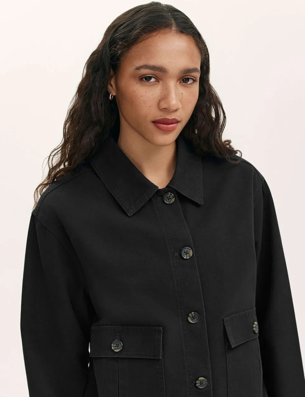 Canvas Collared Utility Jacket