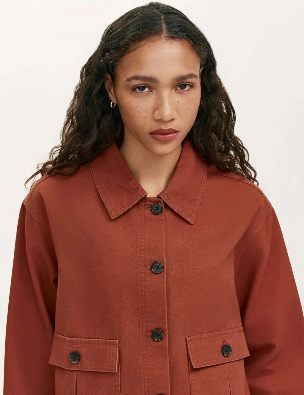 Canvas Collared Utility Jacket