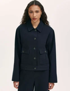 Canvas Collared Utility Jacket