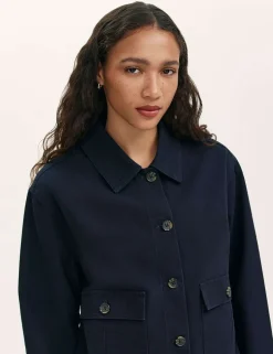 Canvas Collared Utility Jacket