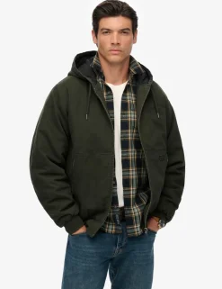 Canvas Hooded Parka Jacket