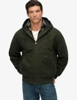 Canvas Hooded Parka Jacket