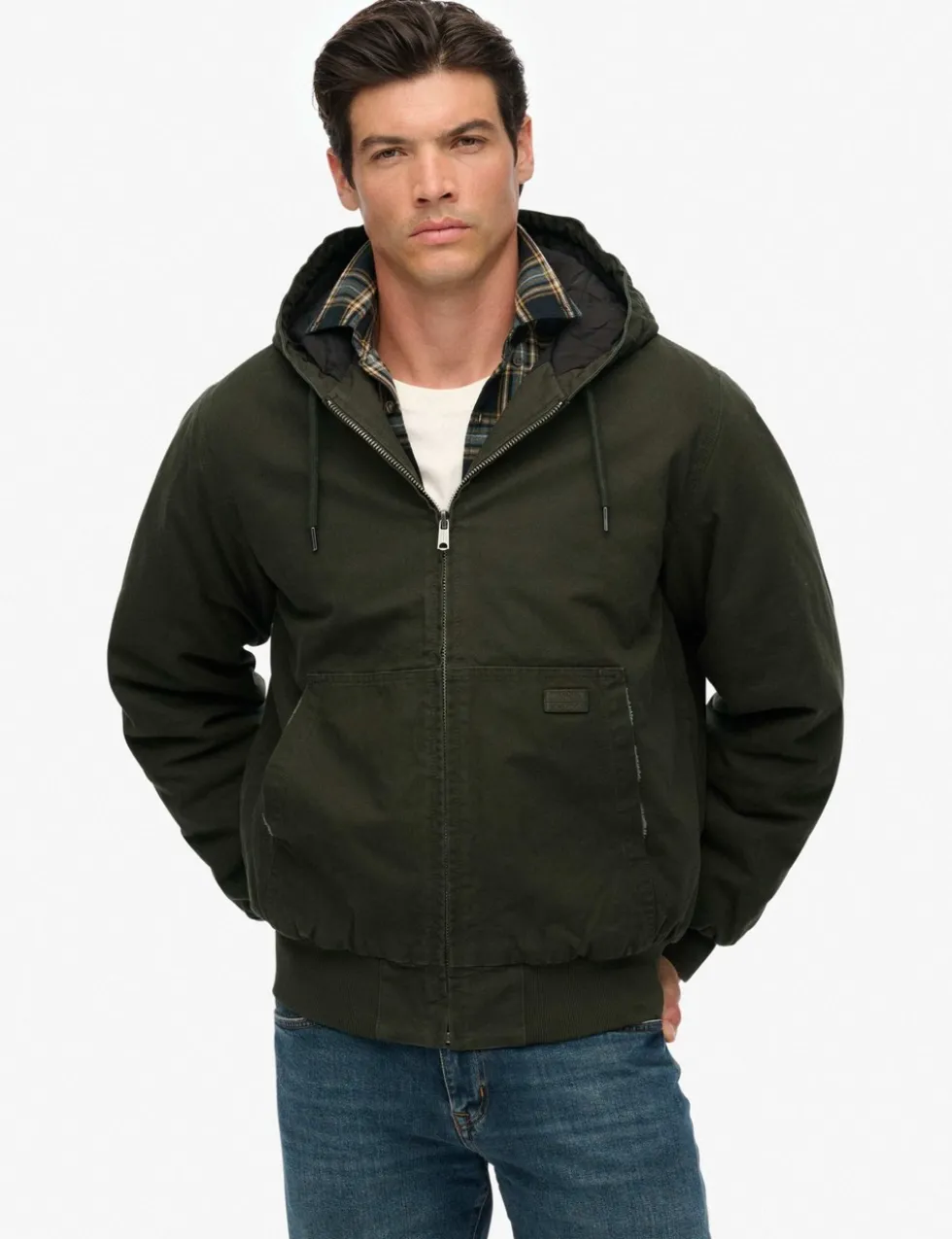 Canvas Hooded Parka Jacket