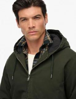 Canvas Hooded Parka Jacket