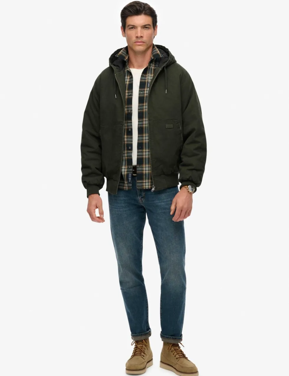 Canvas Hooded Parka Jacket