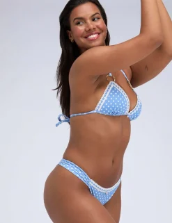 Casablanca Polka Dot Brazilian Bikini Bottoms