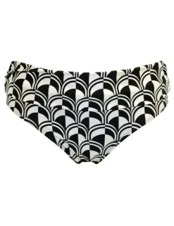 Casablanca Printed Roll Top Bikini Bottoms
