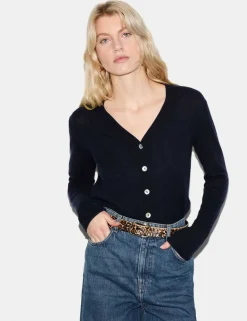 Cashmere Blend V-Neck Cardigan