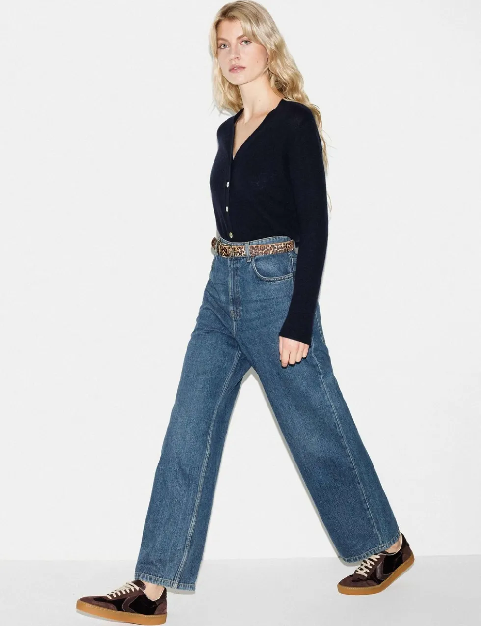 Cashmere Blend V-Neck Cardigan