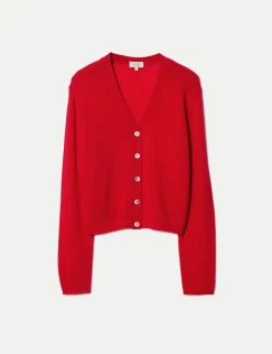 Cashmere Blend V-Neck Cardigan