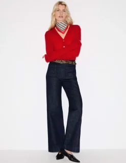 Cashmere Blend V-Neck Cardigan