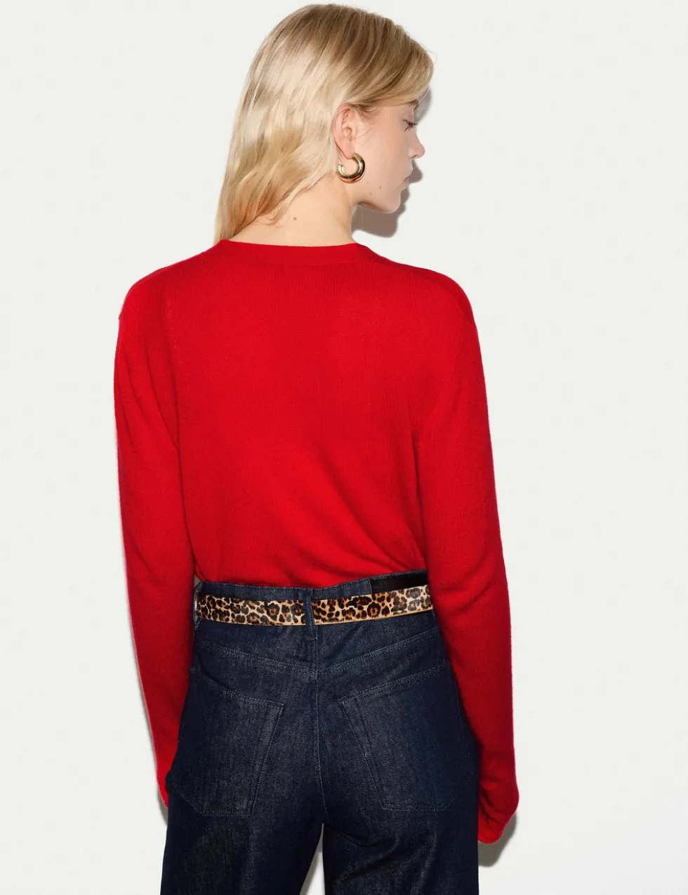 Cashmere Blend V-Neck Cardigan