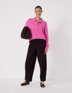 Cashmere Rich Collared Polo Jumper