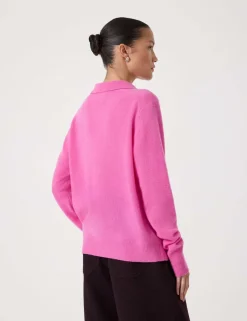 Cashmere Rich Collared Polo Jumper